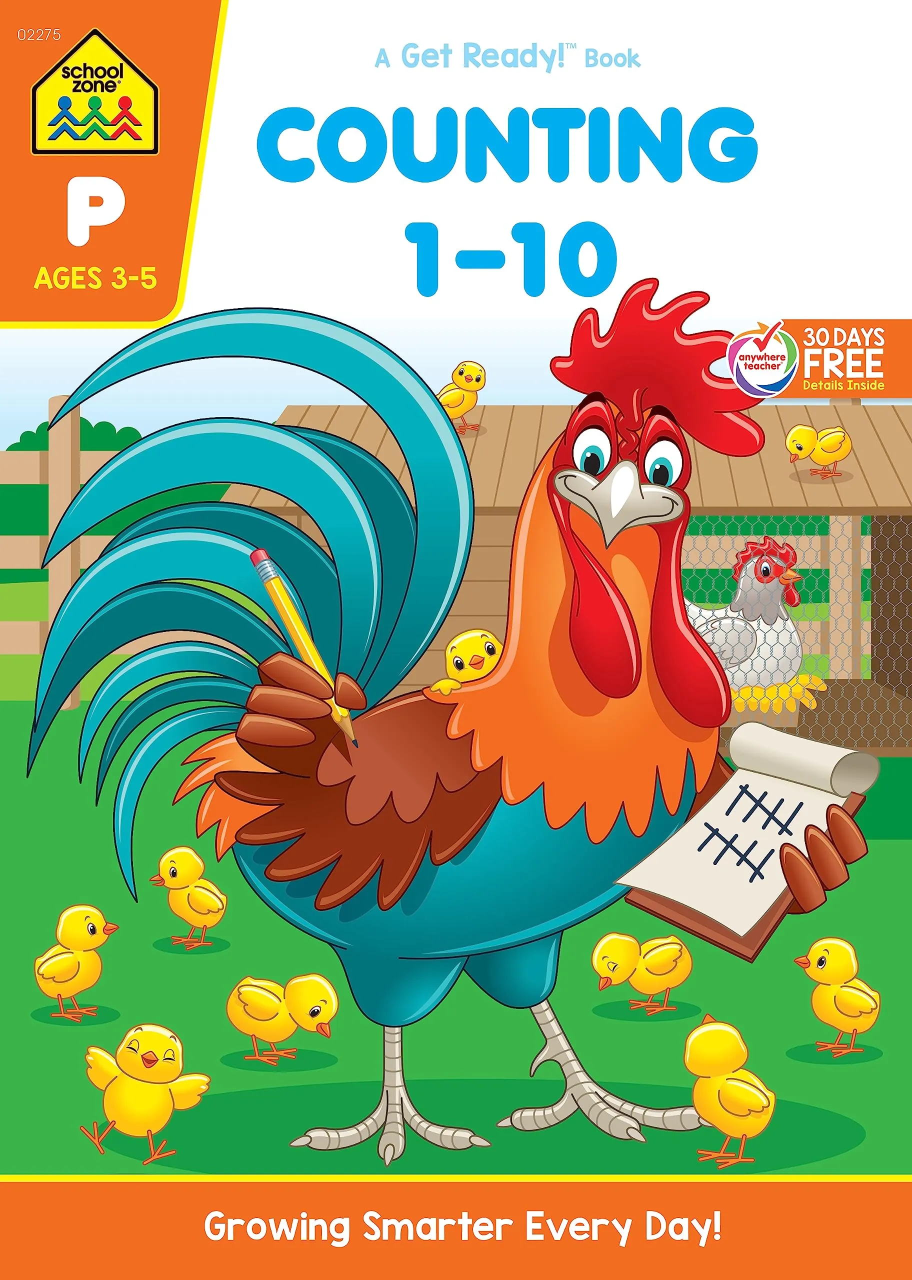 School Zone A Get Ready! Book Counting 1-10 Ages 3-5