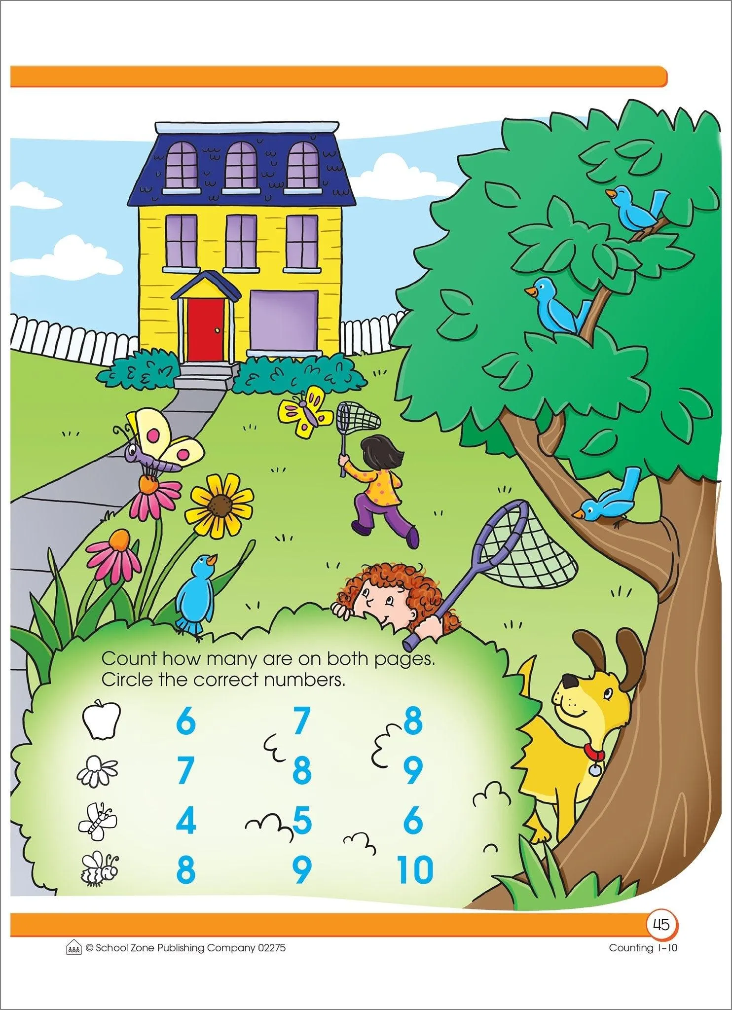 School Zone A Get Ready! Book Counting 1-10 Ages 3-5