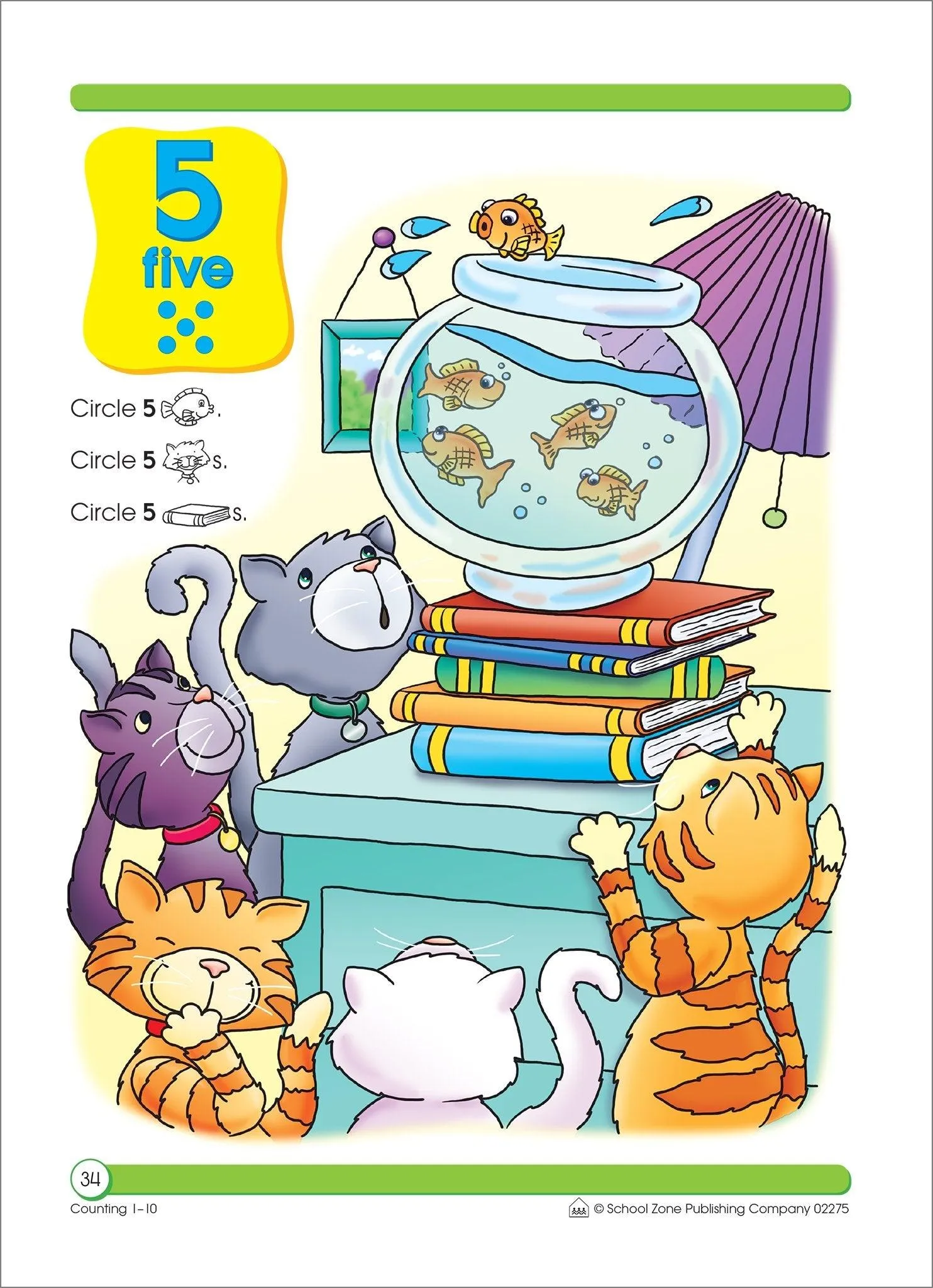 School Zone A Get Ready! Book Counting 1-10 Ages 3-5