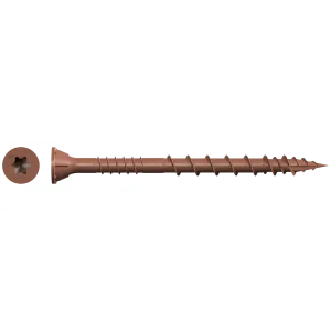Simpson DSVR212S Deck-Drive DSV WOOD Screw (Collated) — #10 x 2-1/2 in. T25 6-Lobe, Red (1000-Qty)