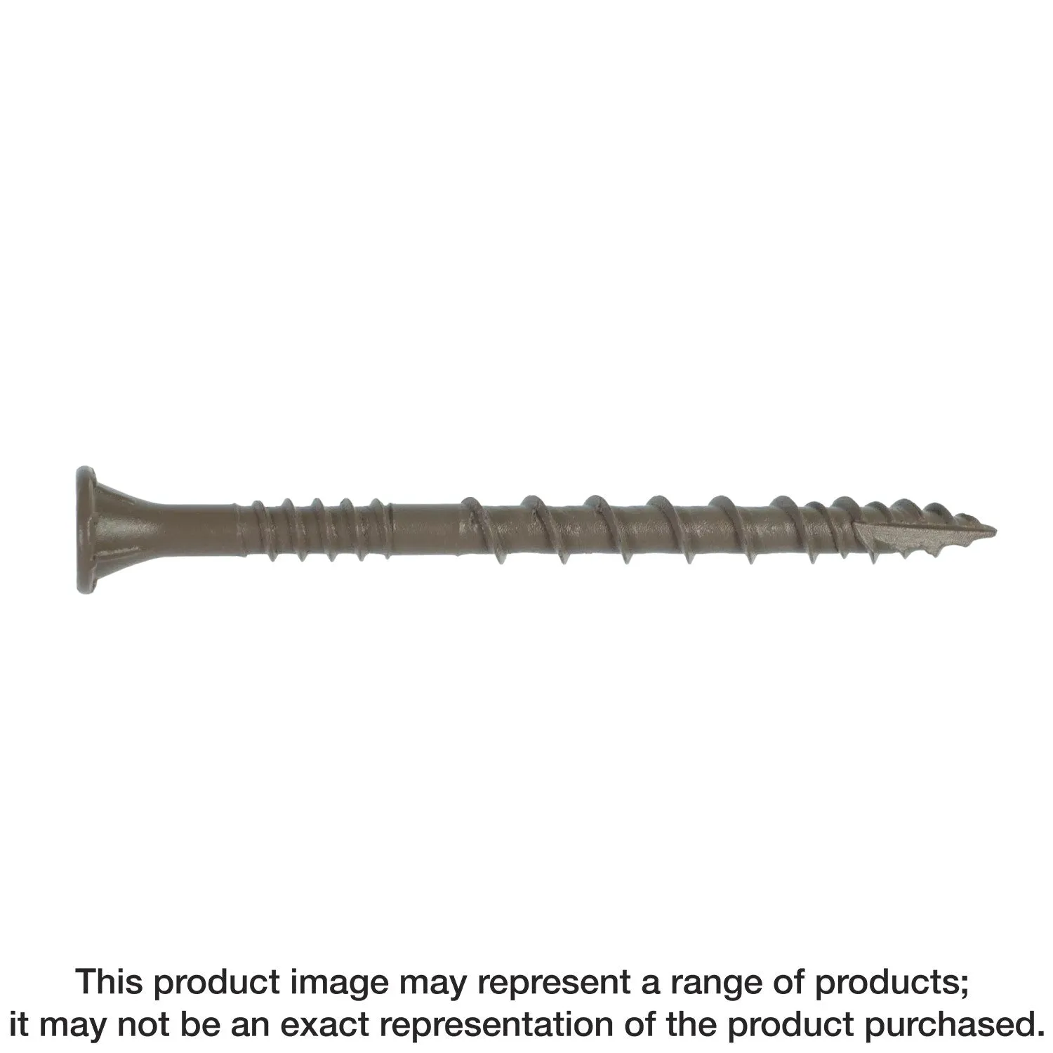 Simpson DSVT2R110 Deck-Drive DSV WOOD Screw — #10 x 2 in. T25, Flat Head, Quik Guard, Tan (110-Qty)