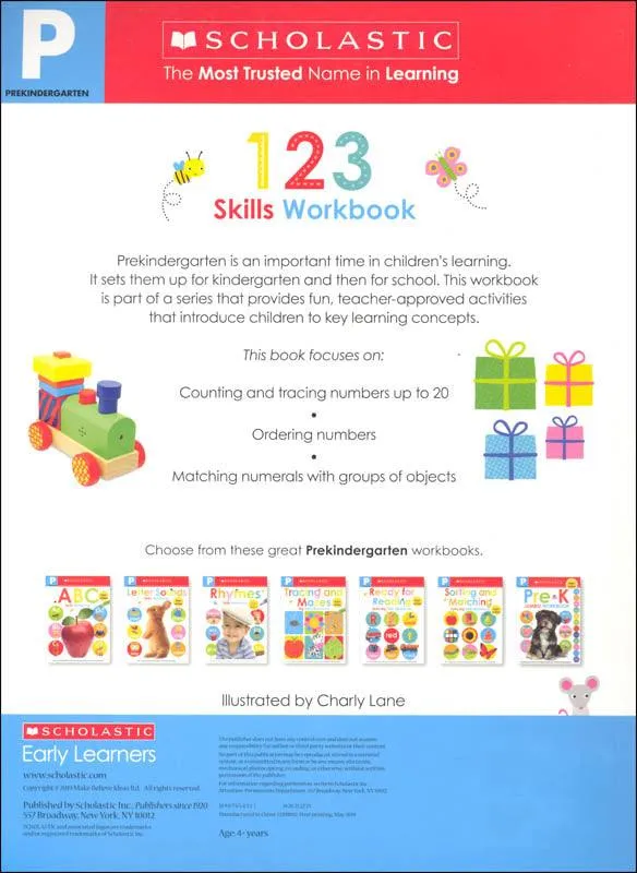Skills Workbook - 123 Pre-K Workbook - Scholastic Early Learners