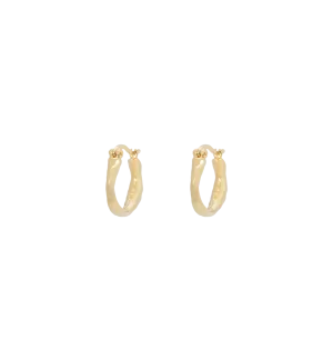 Small Organic Hoop Earrings