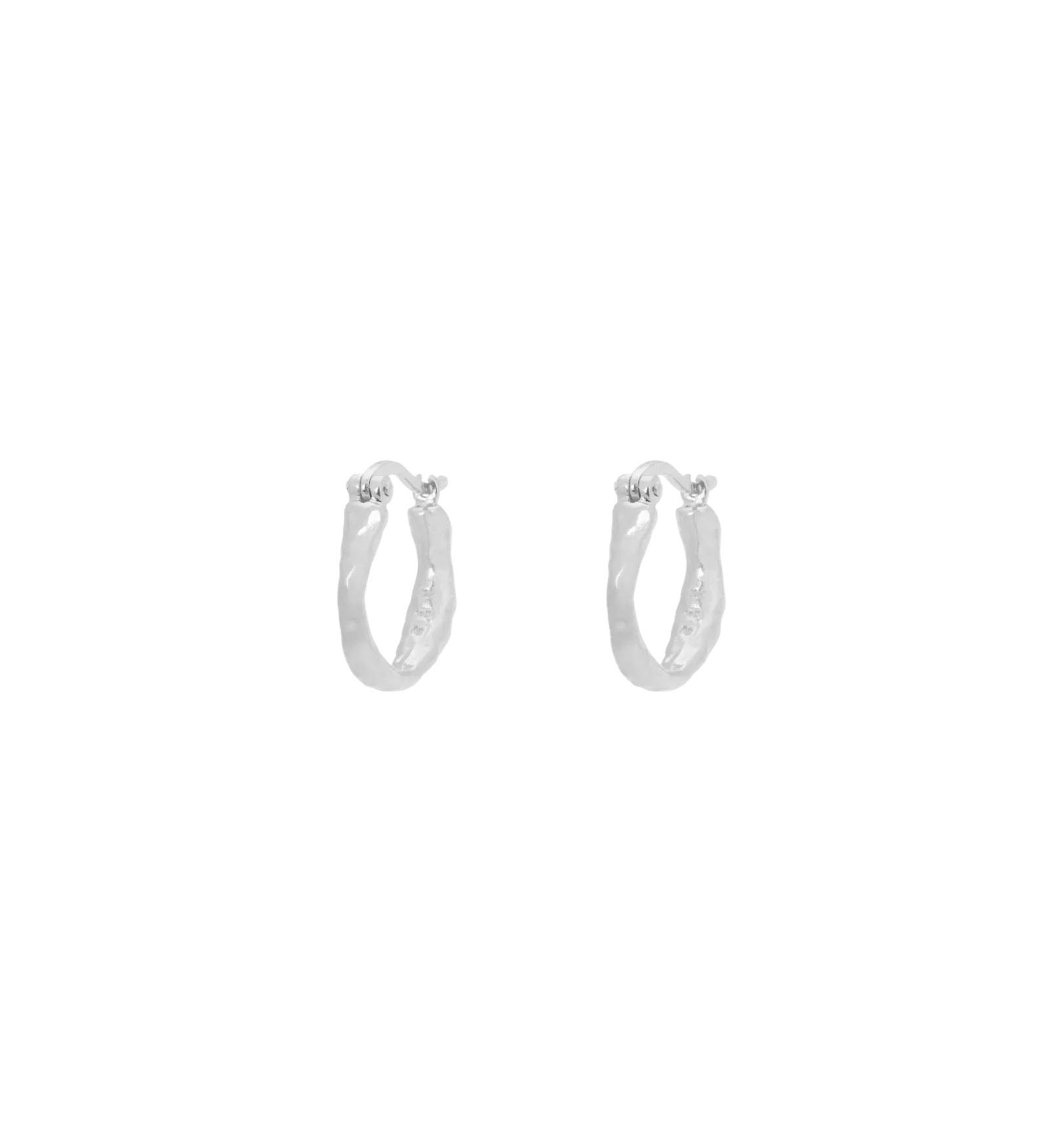 Small Organic Hoop Earrings