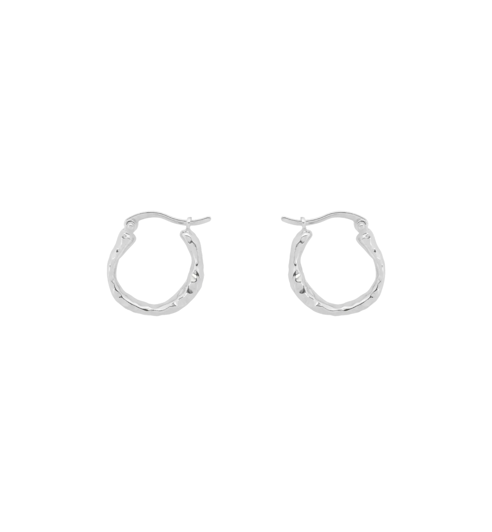 Small Organic Hoop Earrings