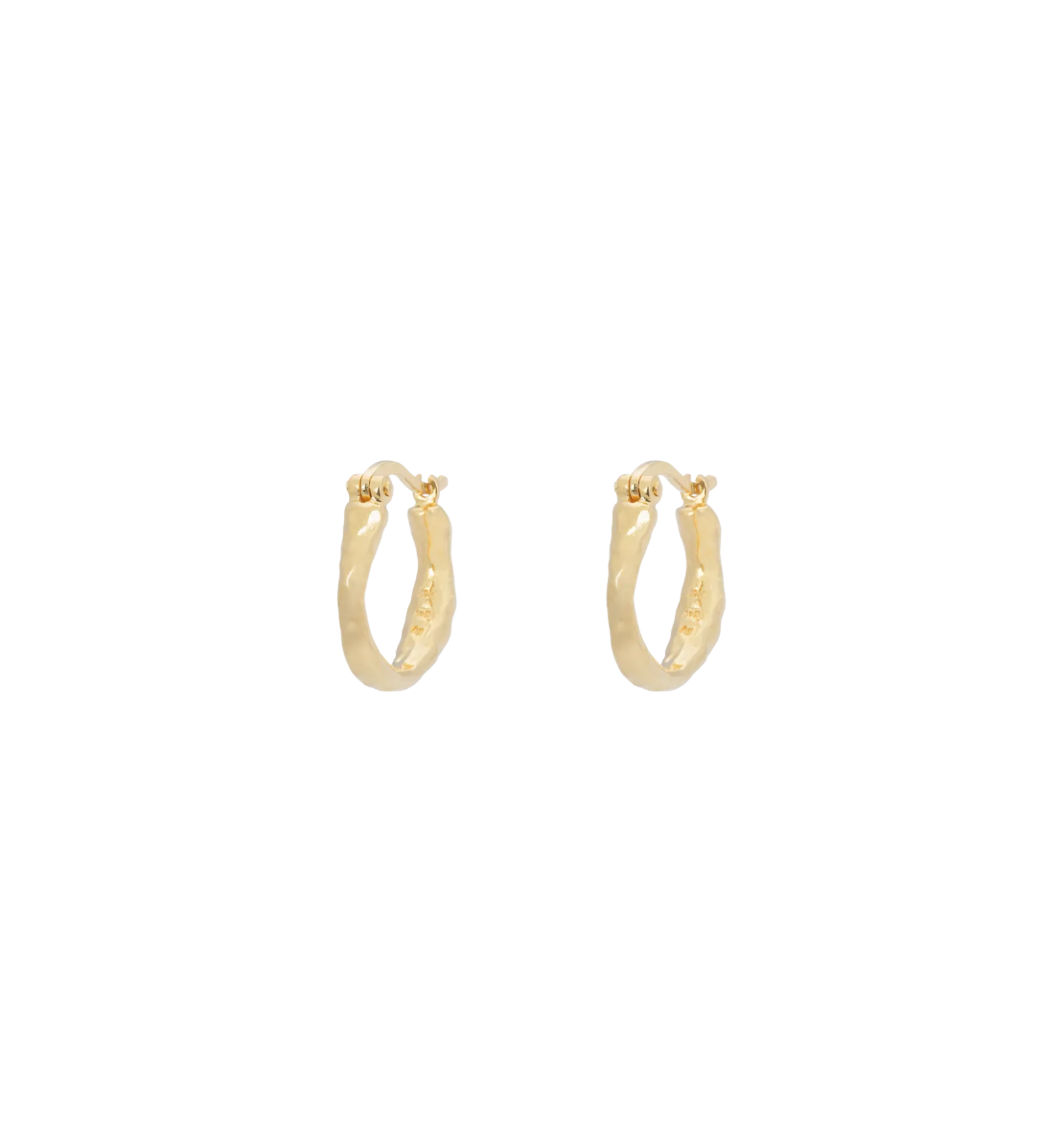 Small Organic Hoop Earrings