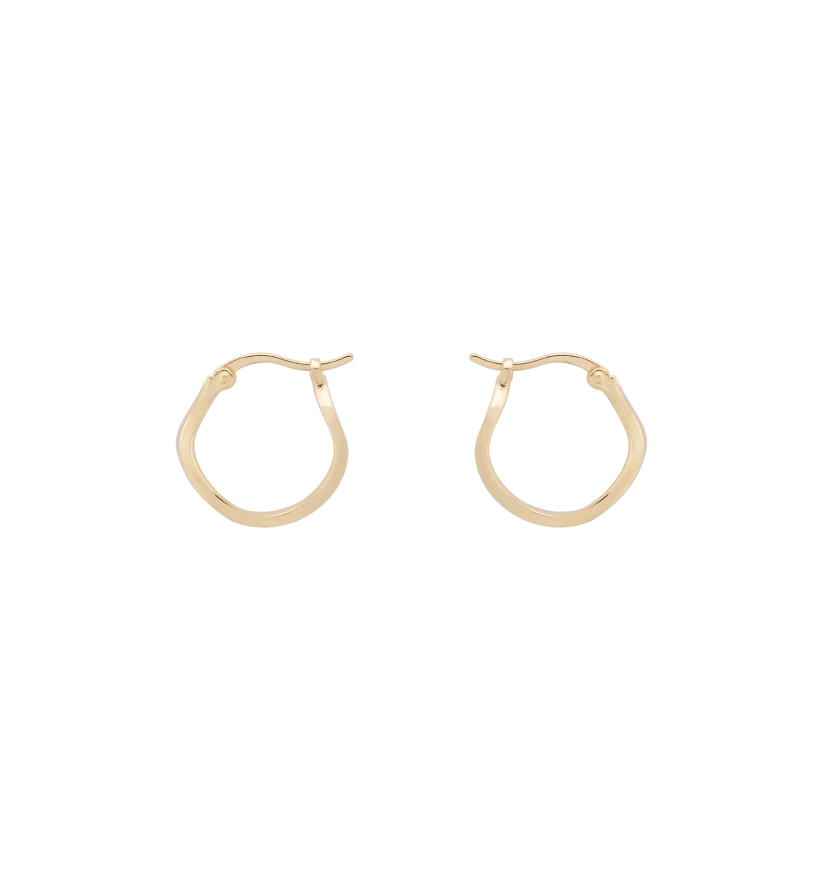 Small Organic Hoop Earrings