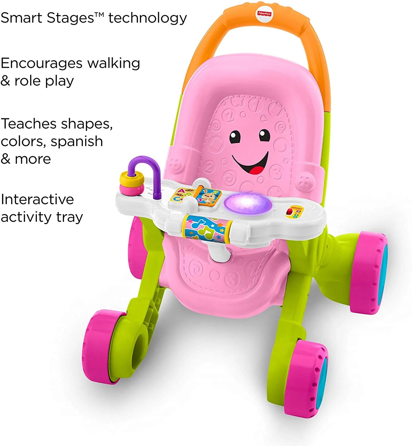 Stroll & Learn Walker Pink
