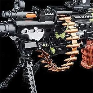 Superior Light-up Military Mission Moving Bullets Gun