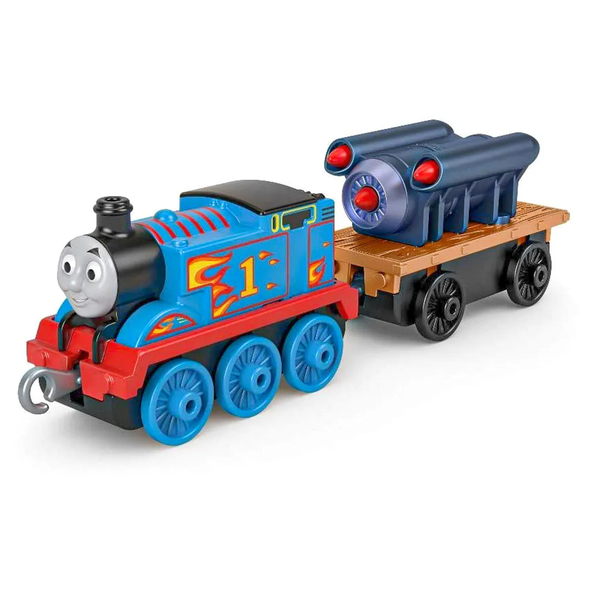 Thomas & Friends TrackMaster Push Along Rocket Thomas Train and Wagon
