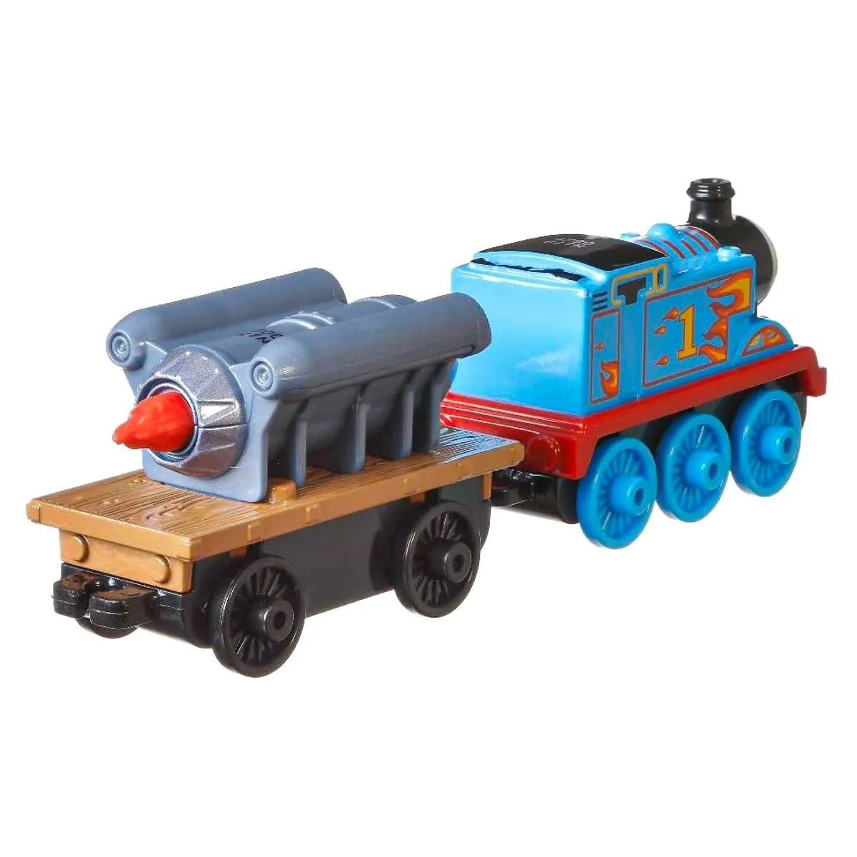 Thomas & Friends TrackMaster Push Along Rocket Thomas Train and Wagon