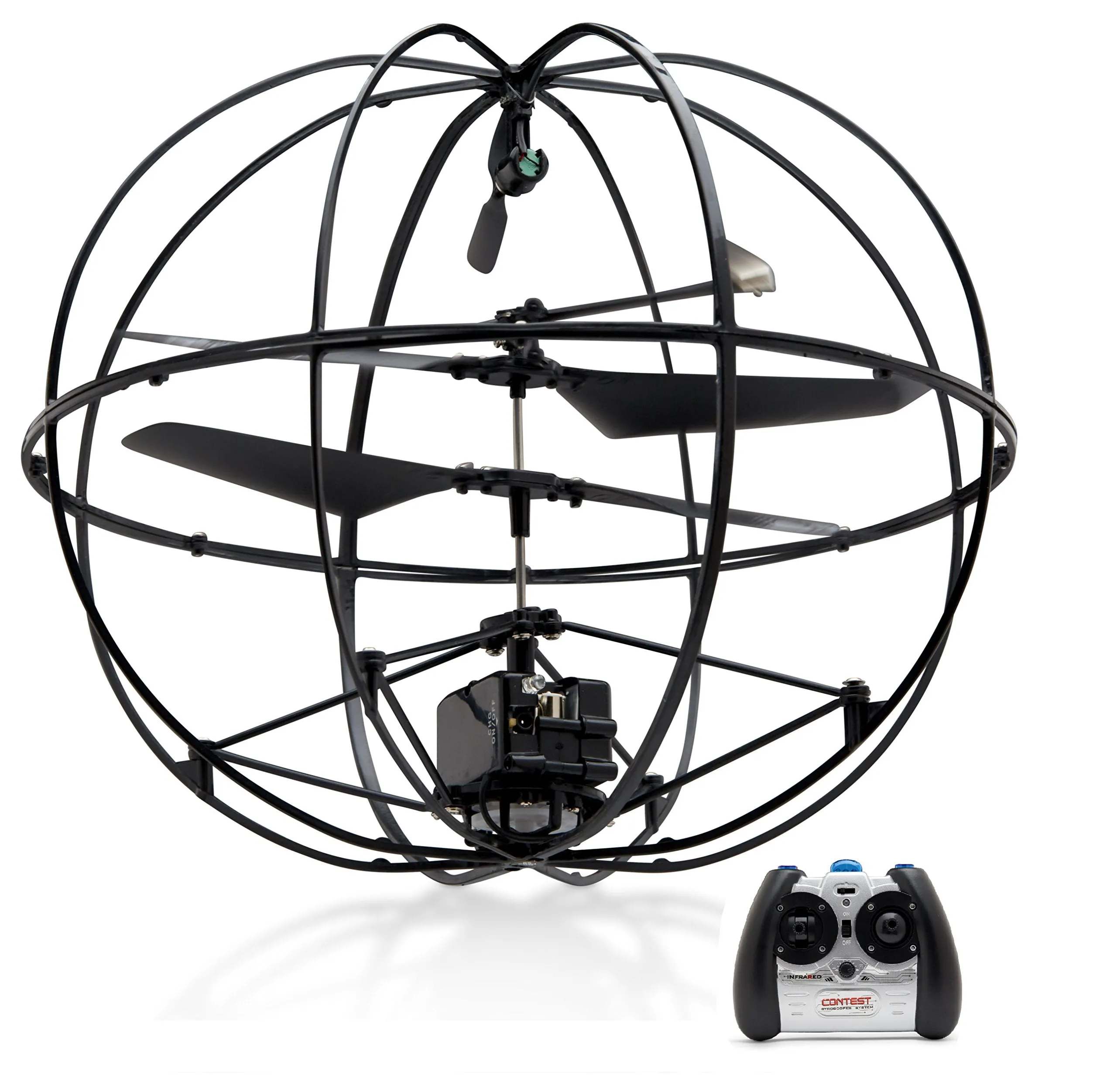 Top Race Robotic UFO 3-Channel Rc Remote Control I/R Flying