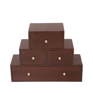 Wooden Tower Drawer Chest
