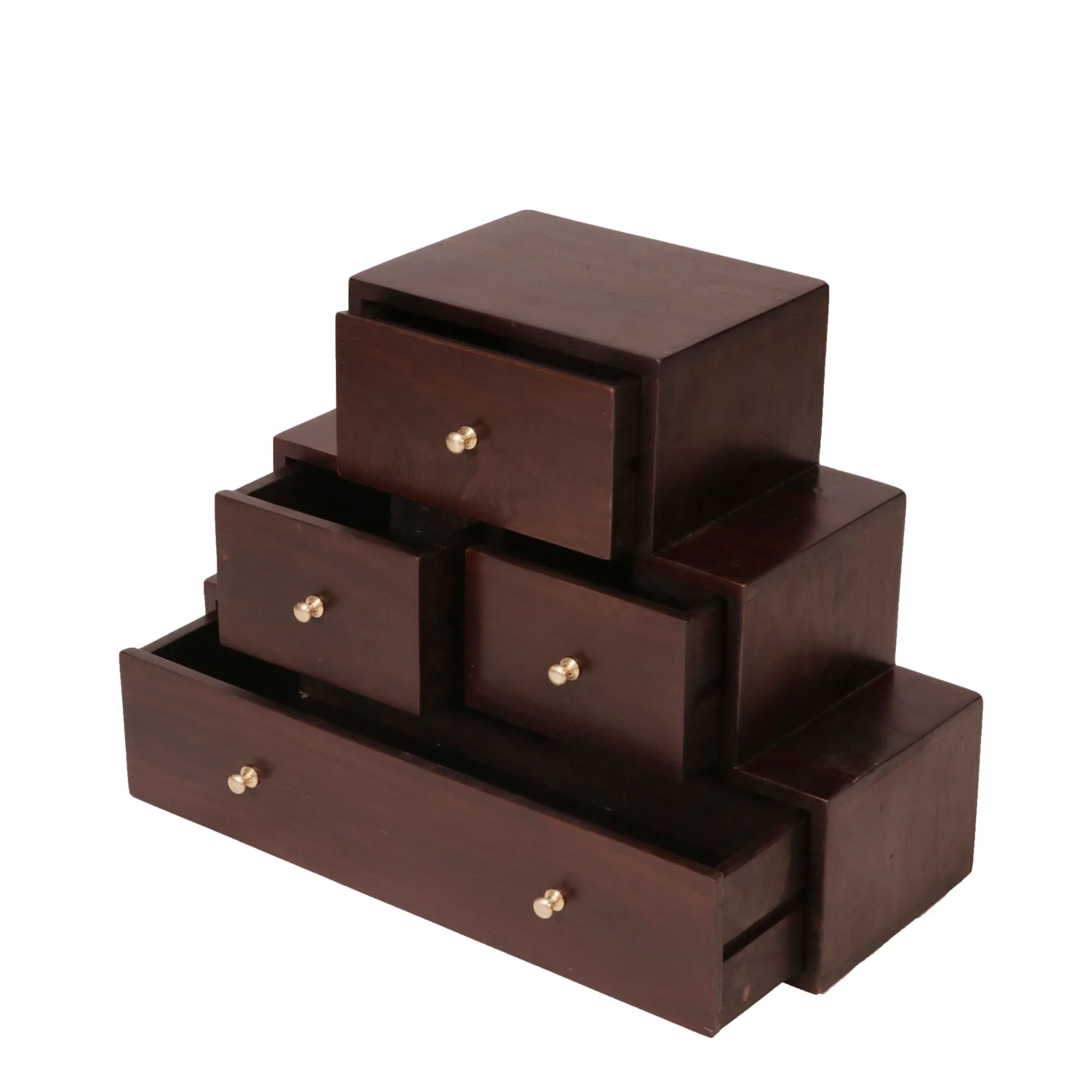 Wooden Tower Drawer Chest